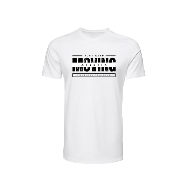 T-shirt unisexe moving blanc