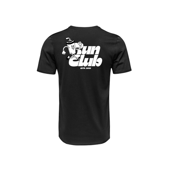 T-shirt unisexe run club noir