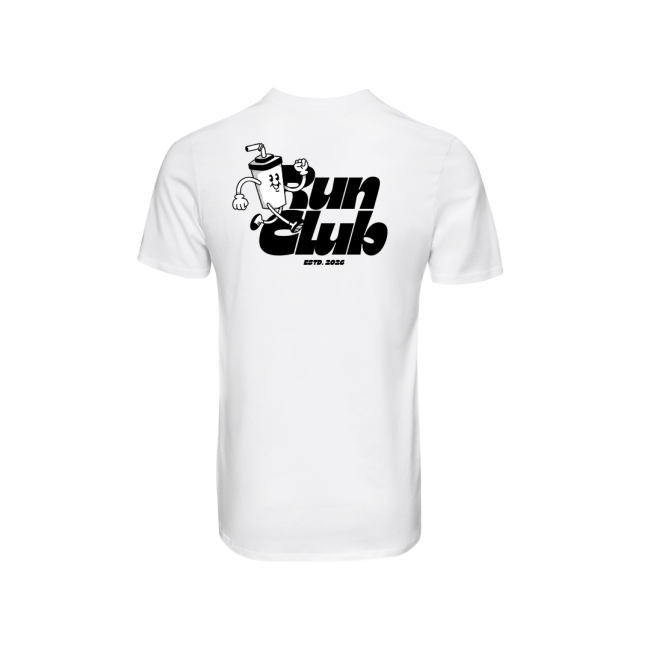 T-shirt unisexe run club blanc